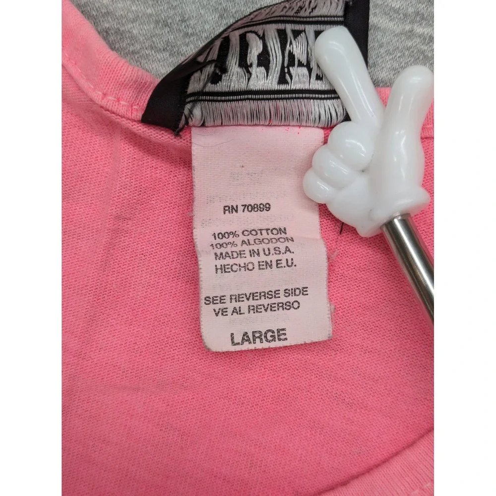 Kicks USA Made Dress Sleeveless Casual Pink Sundress Summer Large Neon 90s y2k‎